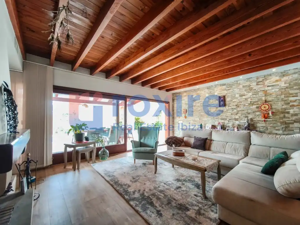 Living room of Houses for rent in Sant Antoni de Portmany  with Air Conditioner, Private garden and Terrace