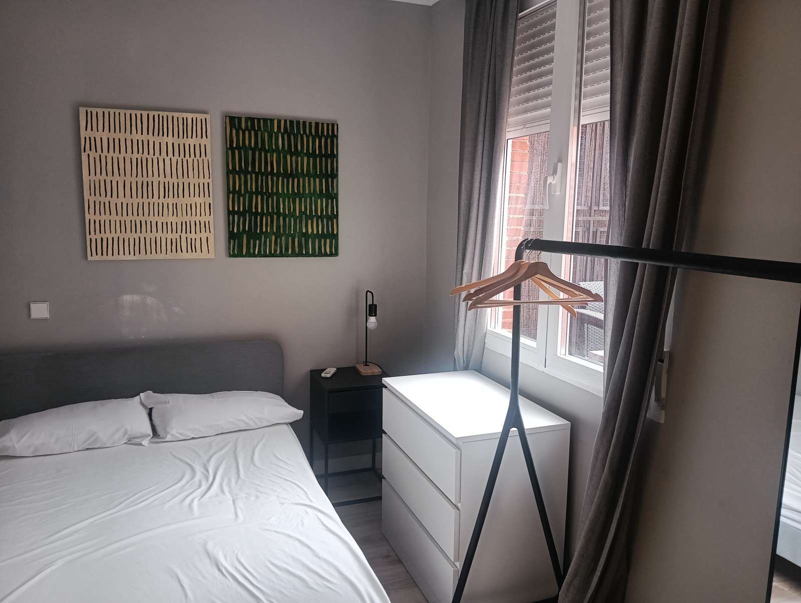 Bedroom of Flat to share in  Madrid Capital  with Air Conditioner, Heating and Terrace
