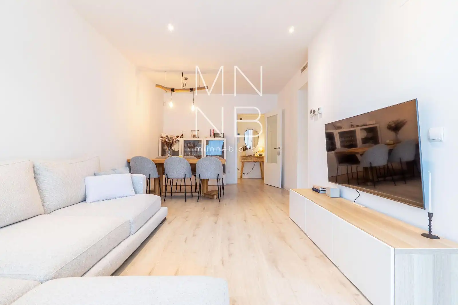 Sala de estar de Piso en venta en Sant Andreu de Llavaneres con Aire acondicionado, Calefacción y Trastero