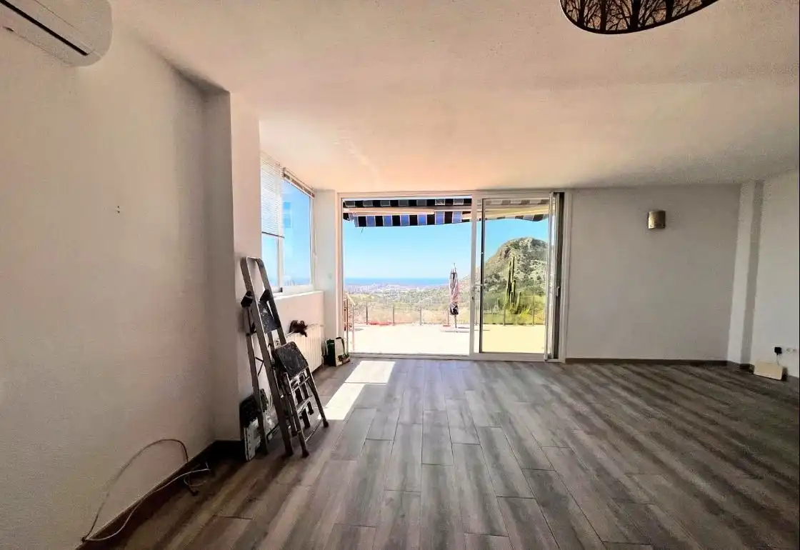 Living room of Flat for sale in La Nucia  with Air Conditioner, Private garden and Storage room