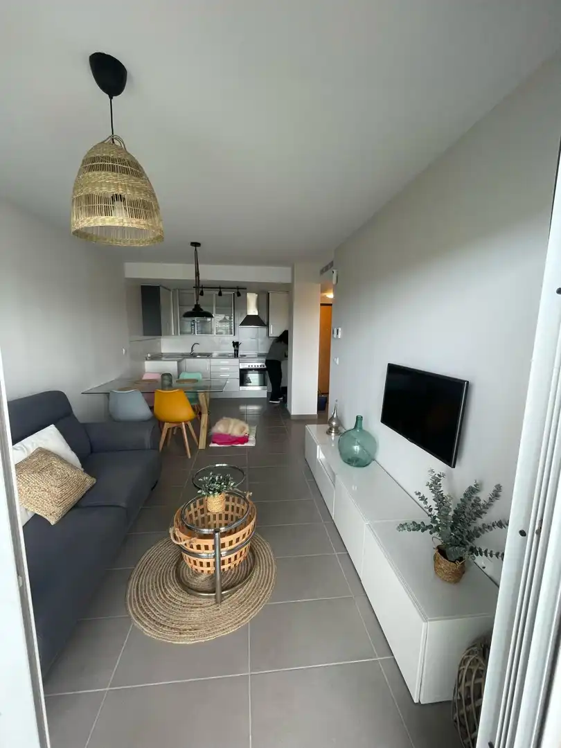 Sala de estar de Piso de alquiler en Moncofa con Jardín privado, Terraza y Amueblado