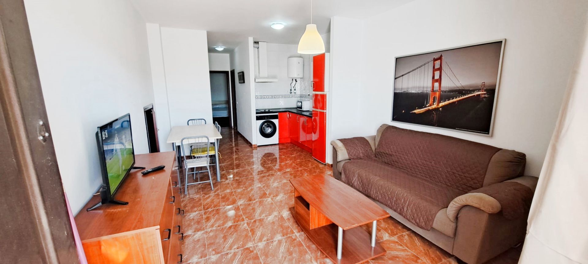 Sala d'estar de Pis de lloguer en Málaga Capital amb Terrassa, Moblat i Microones