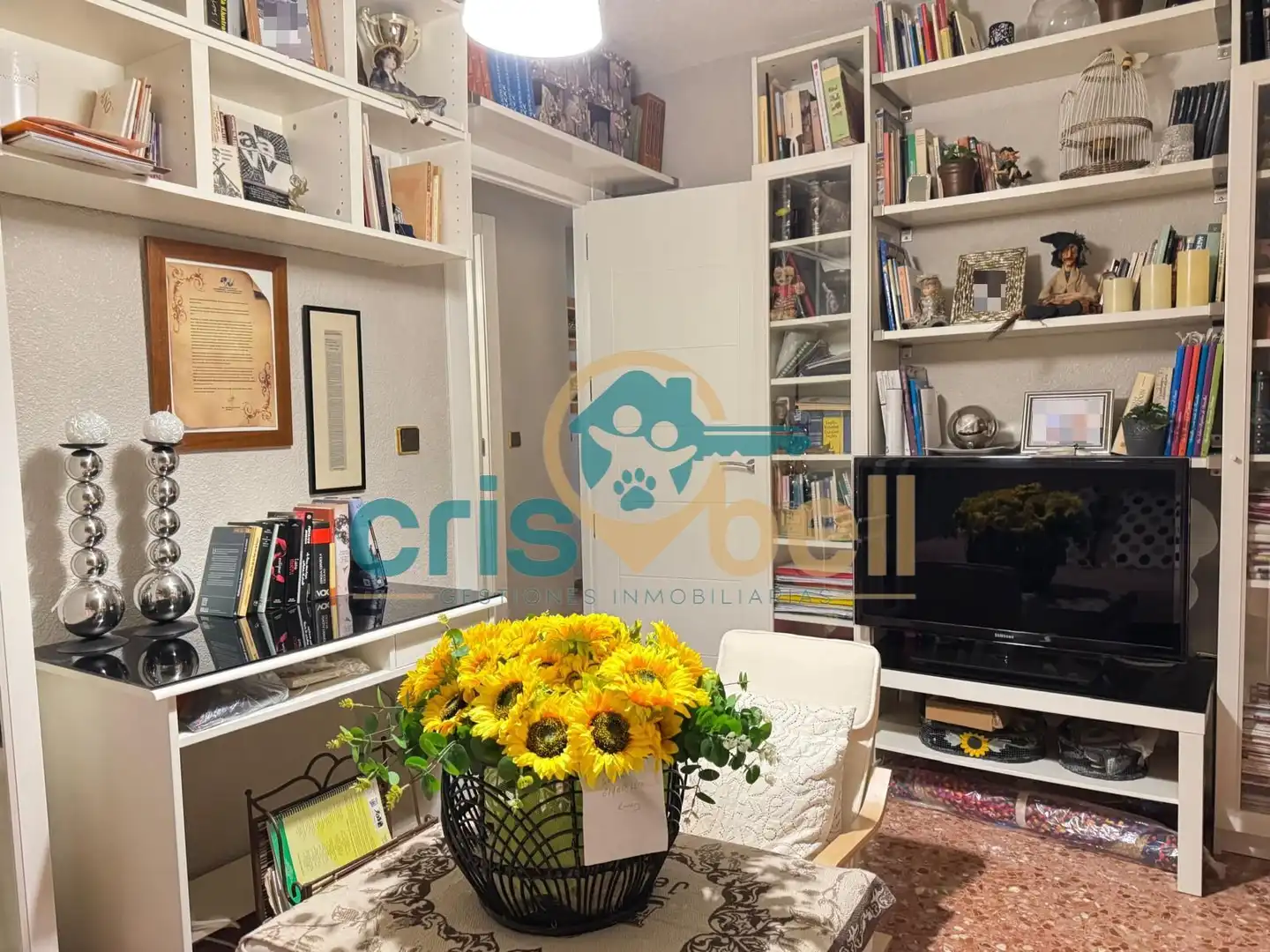 Living room of Flat for sale in Lorca  with Air Conditioner, Furnished and Oven
