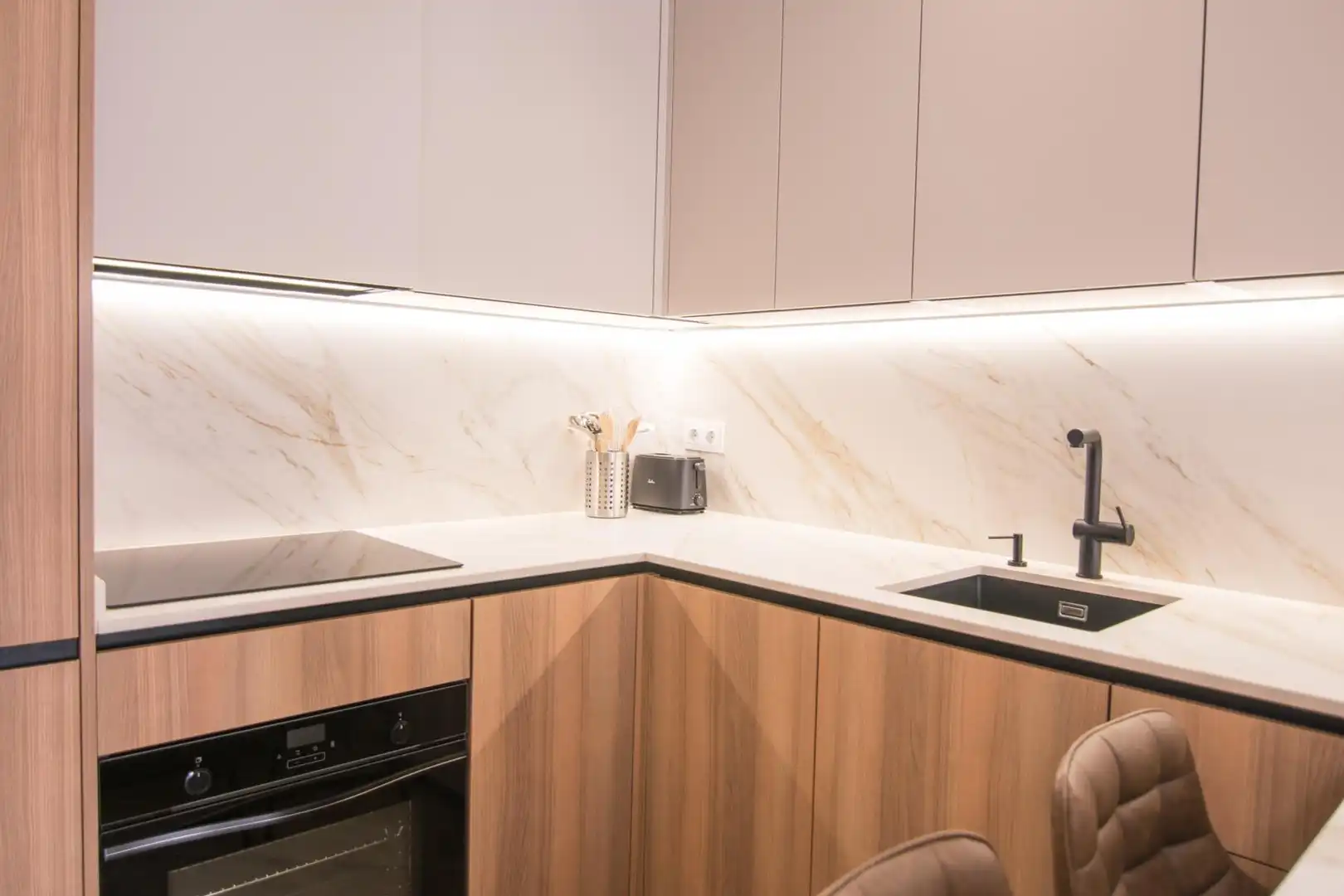 Kitchen of Apartments for sale in Gandia  with Air Conditioner, Terrace and Furnished