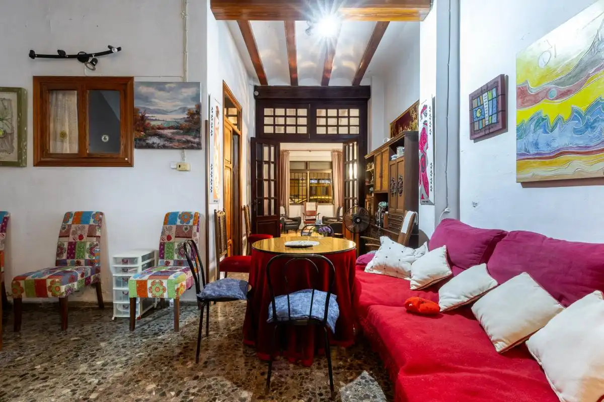 Sala de estar de Casa adosada en venta en Cullera con Calefacción, Terraza y Trastero