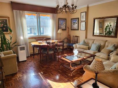 Living room of Flat for sale in Ourense Capital   with Heating, Parquet flooring and Terrace