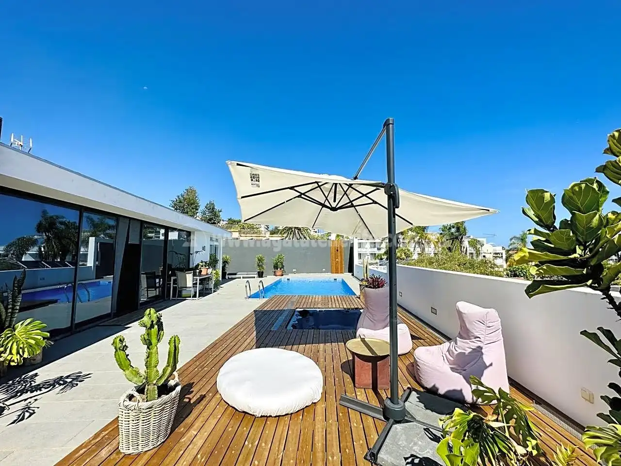 Terraza de Casa o chalet en venta en Puerto de la Cruz con Jardín privado, Terraza y Piscina