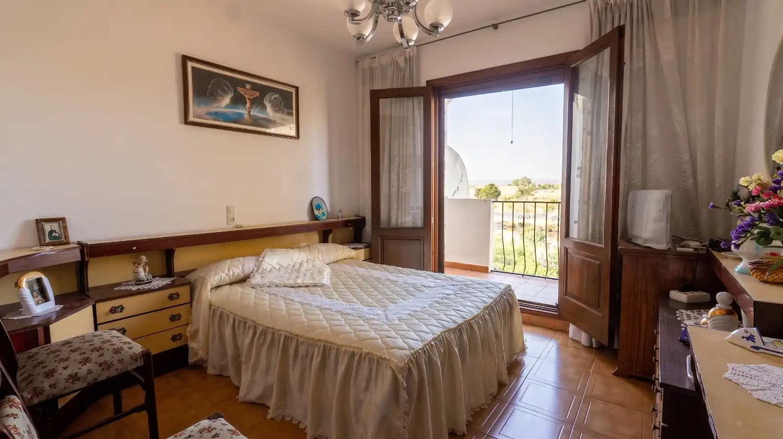 Dormitori de Casa adosada en venda en Dénia amb Aire condicionat, Calefacció i Jardí privat