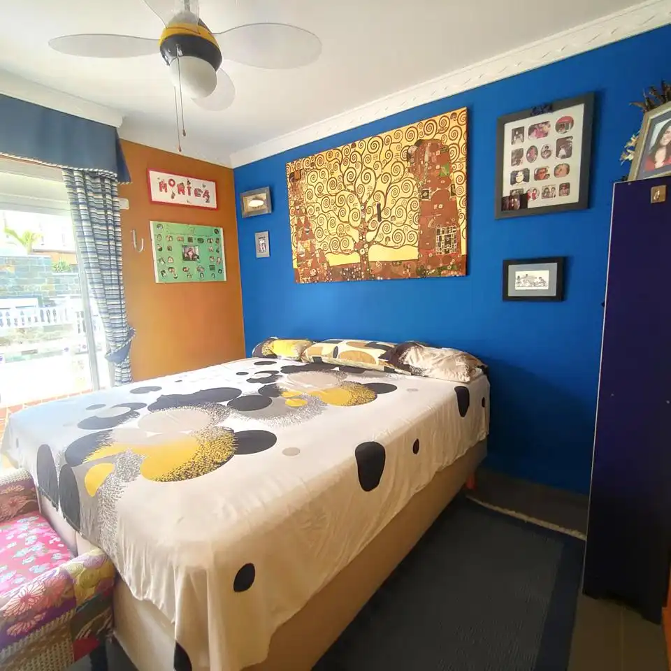 Schlafzimmer von Haus oder Chalet zur Miete in Mogán mit Privatgarten, Terrasse und Abstellraum