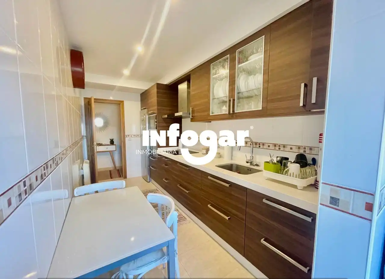 Kitchen of Flat for sale in A Guarda    with Heating, Storage room and Furnished
