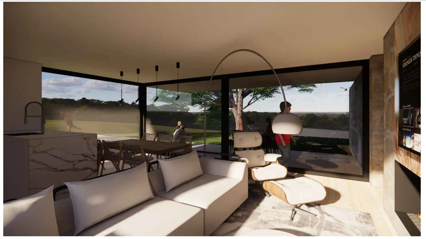 Sala de estar de Residencial en venta en Ribeira