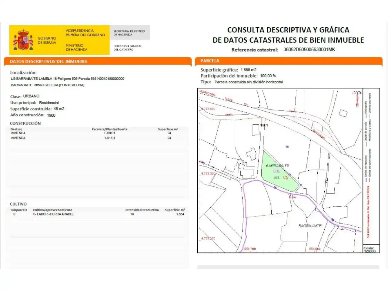 Terreny rústic en venda a Calle Lugar Barrabaite - Lamela 18, imagen 33