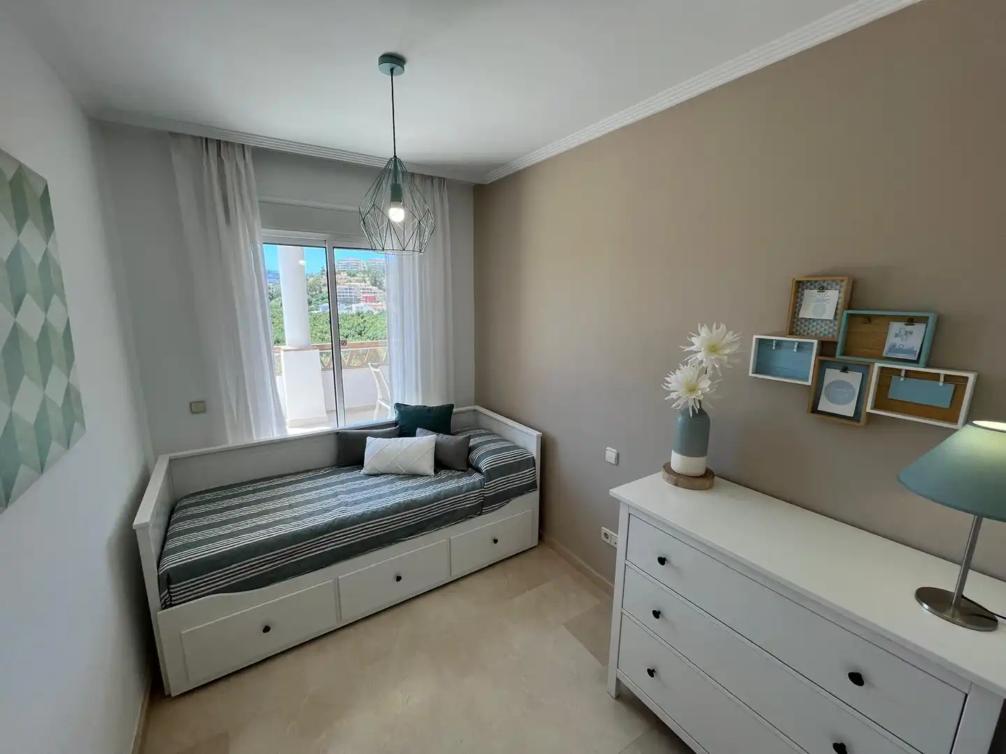 Dormitori de Àtic de lloguer amb opció a compra en Mijas amb Aire condicionat, Terrassa i Moblat