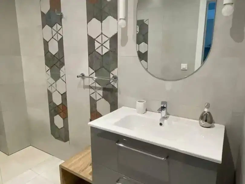 Badezimmer von Wohnungen zur Miete in Calpe / Calp mit Klimaanlage, Schwimmbad und Balkon