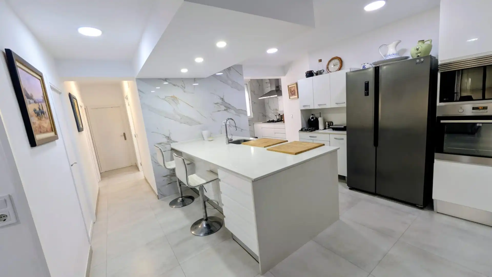 Kitchen of Flat for sale in Valencia  with Air Conditioner and Balcony