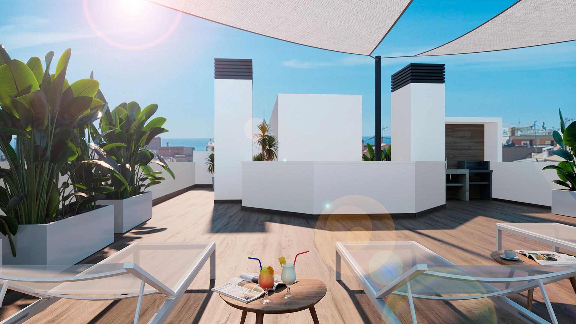 Terraza de Piso en venta en Torrevieja con Aire acondicionado, Calefacción y Jardín privado