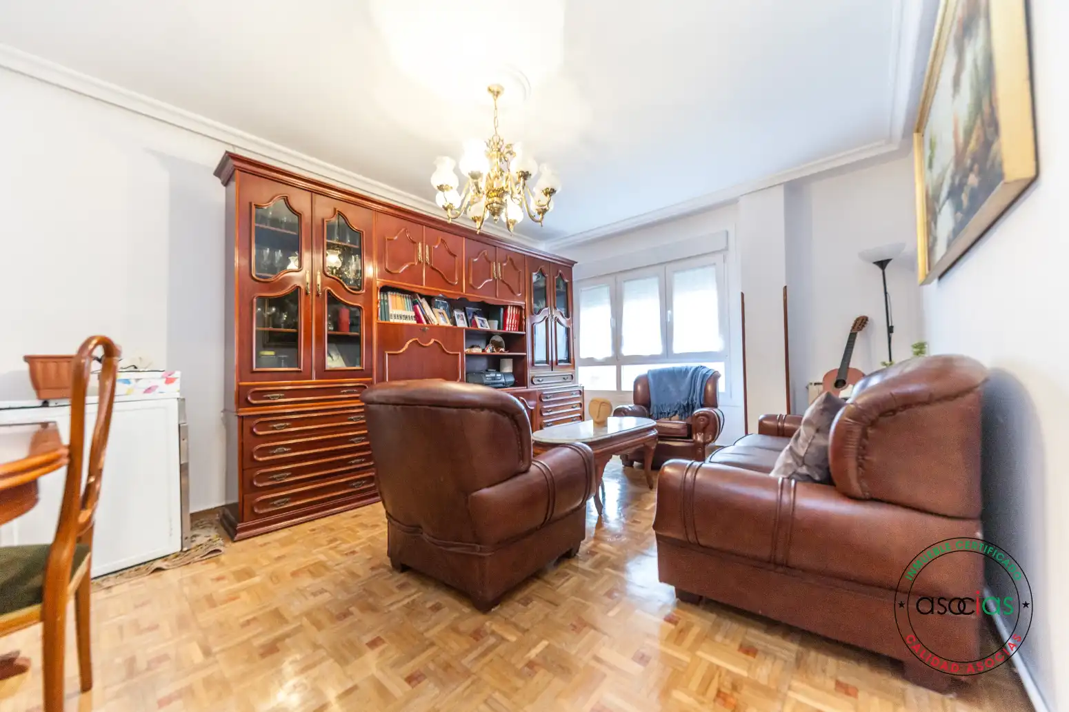 Sala de estar de Piso en venta en Gijón  con Parquet y Trastero