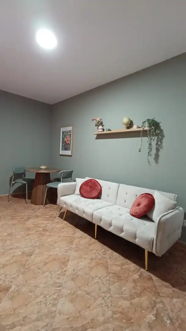 Wohnzimmer von Wohnung zur Miete in Mijas mit Klimaanlage, Möbliert und Ofen