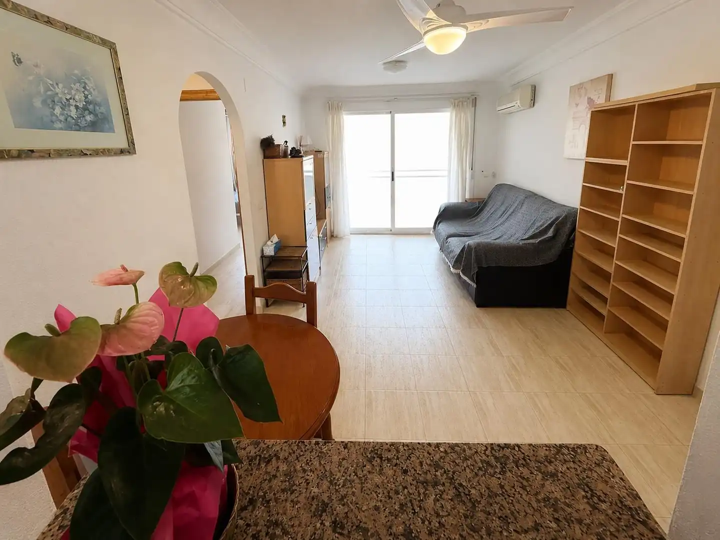 Living room of Flat for sale in Villajoyosa / La Vila Joiosa  with Air Conditioner and Community pool
