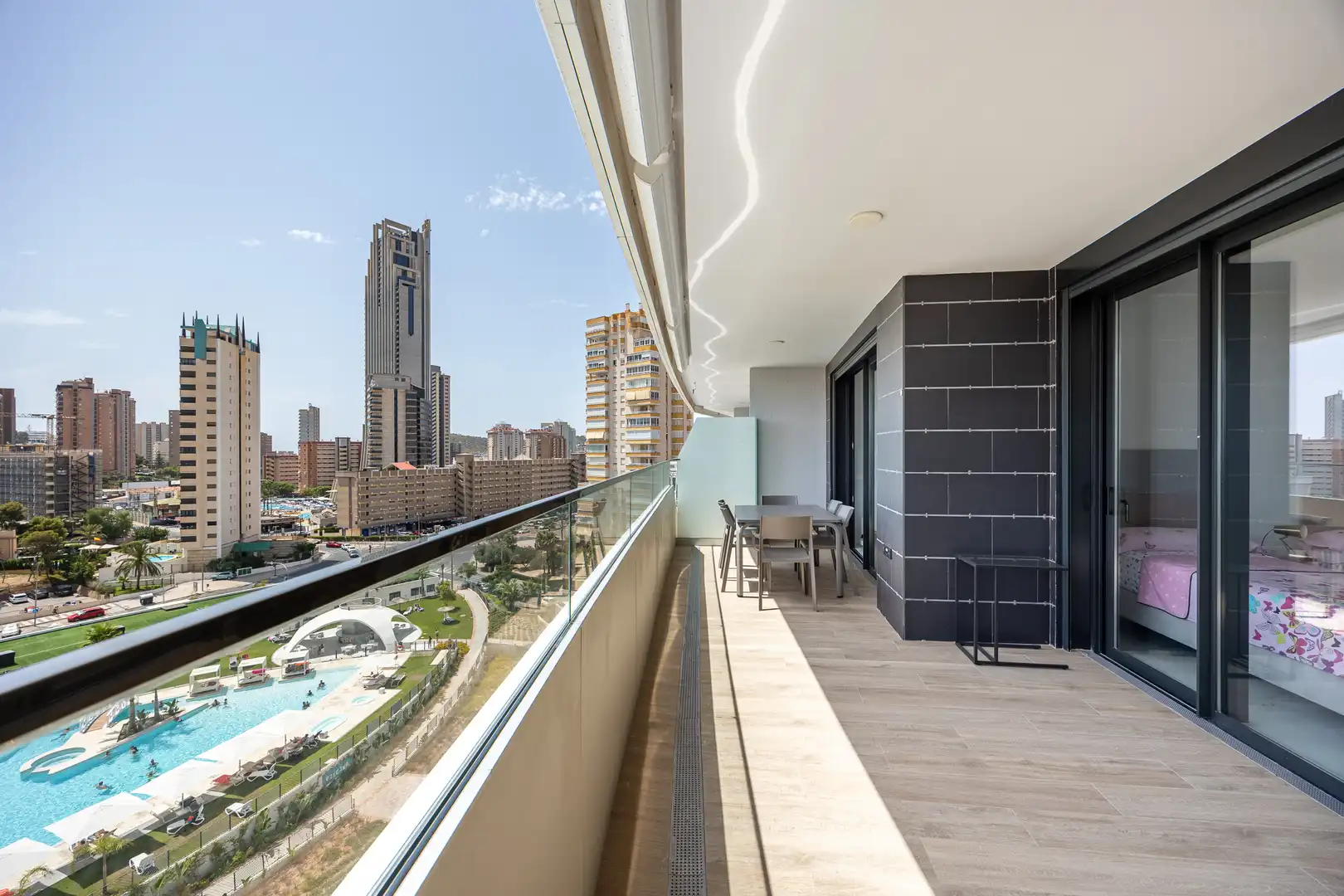 Terraza de Apartamento en venta en Benidorm con Trastero, Piscina y Amueblado