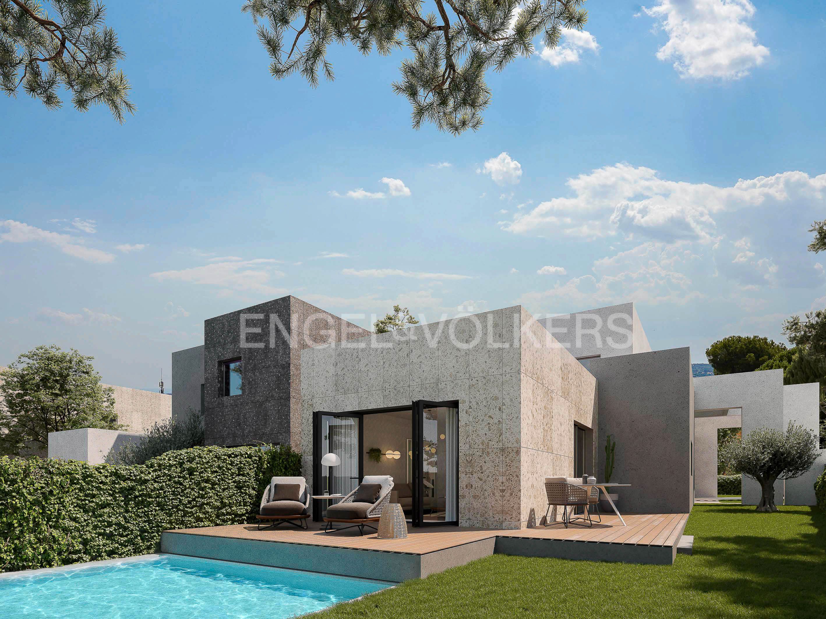 Exterior view of Single-family semi-detached for sale in Torrelodones  with Air Conditioner, Heating and Private garden