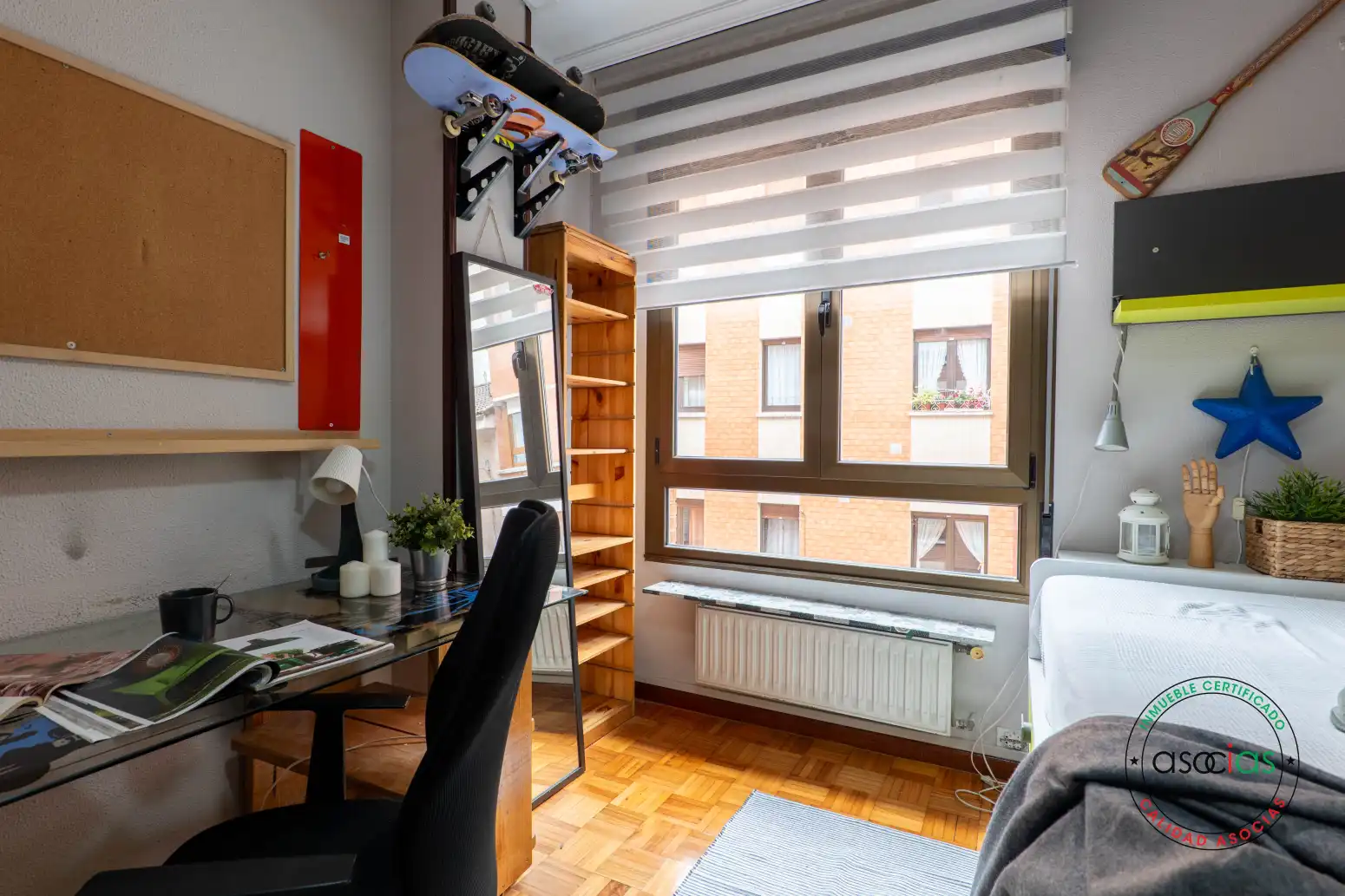 Terrasse von Wohnung zum Verkauf in Gijón  mit Heizung, Parkett und Abstellraum