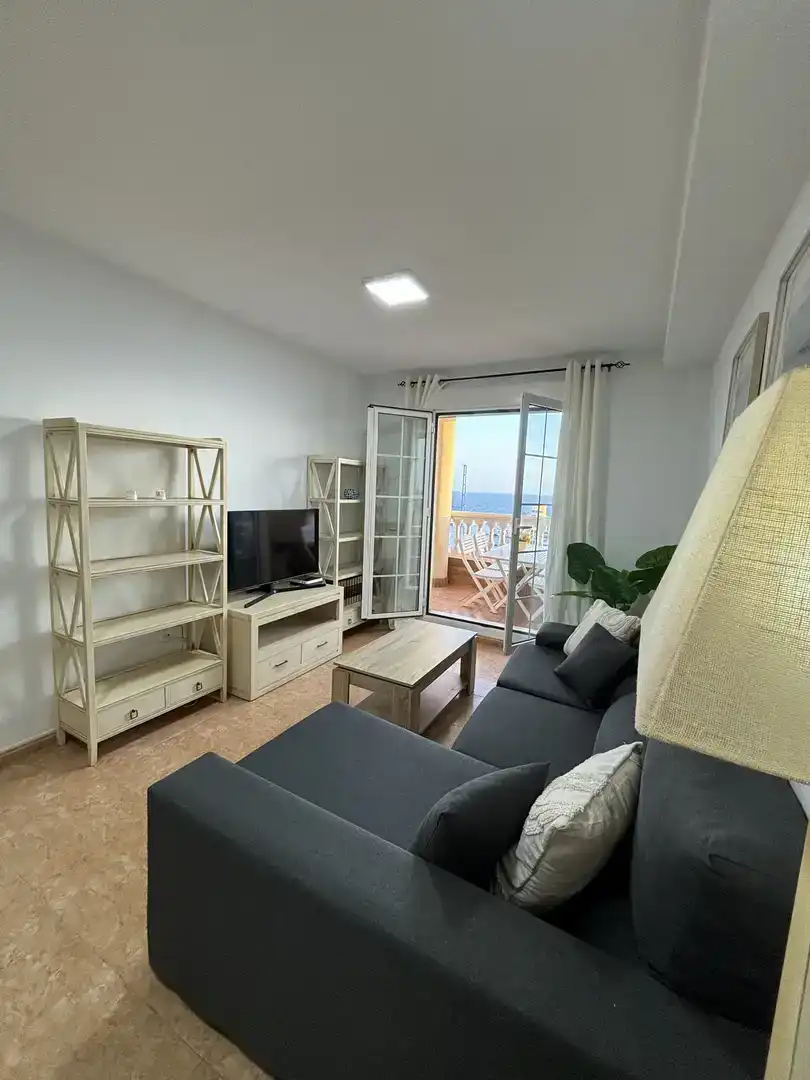 Sala d'estar de Pis en venda en Roquetas de Mar amb Aire condicionat, Piscina i Balcó