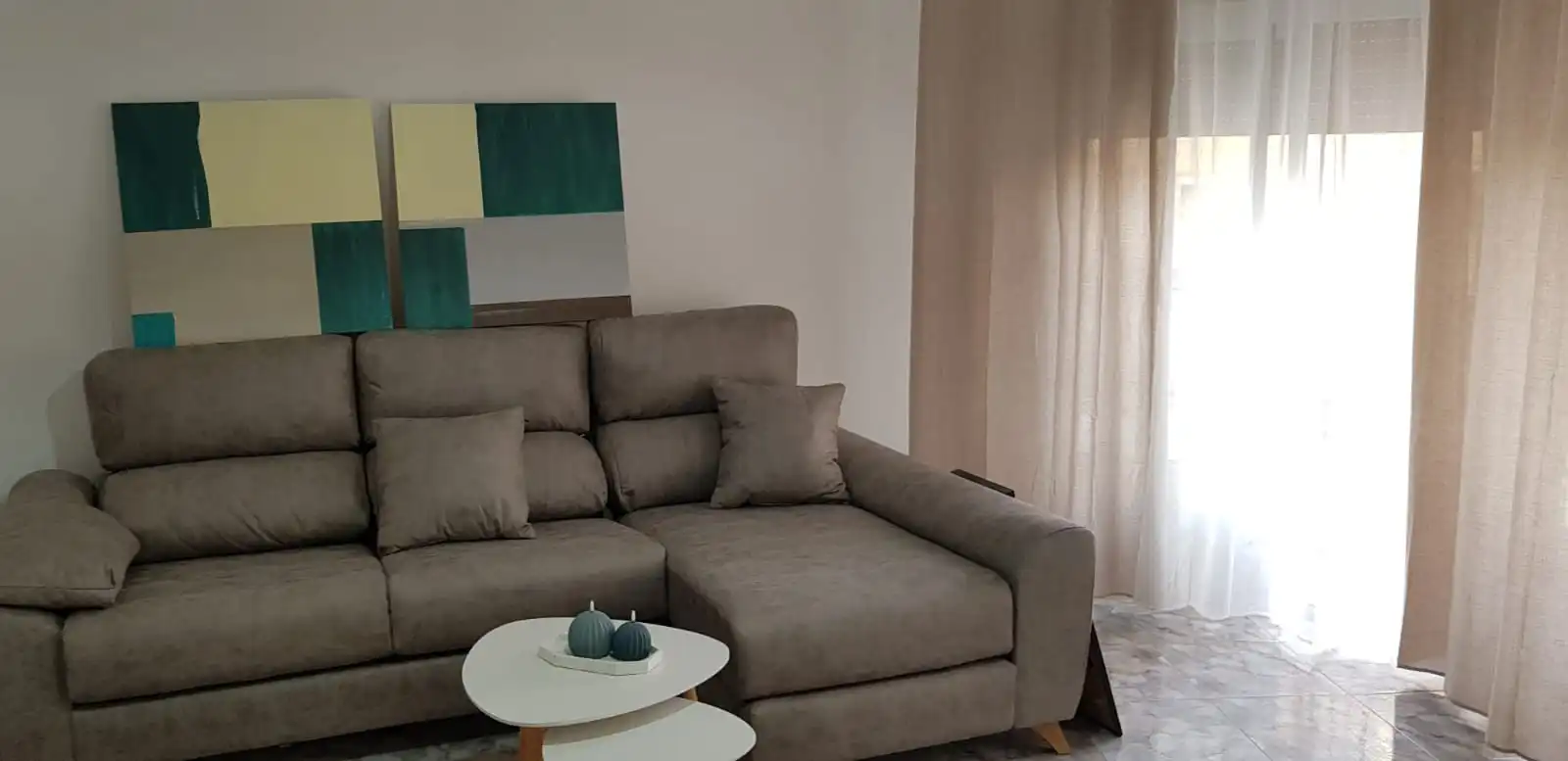 Sala de estar de Piso de alquiler en Albacete con Calefacción, Amueblado y Horno