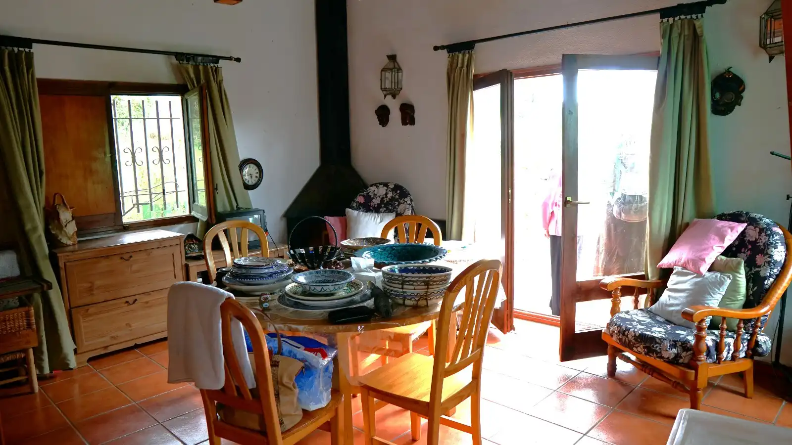 Menjador de Casa o xalet en venda en Lloret de Mar amb Jardí privat