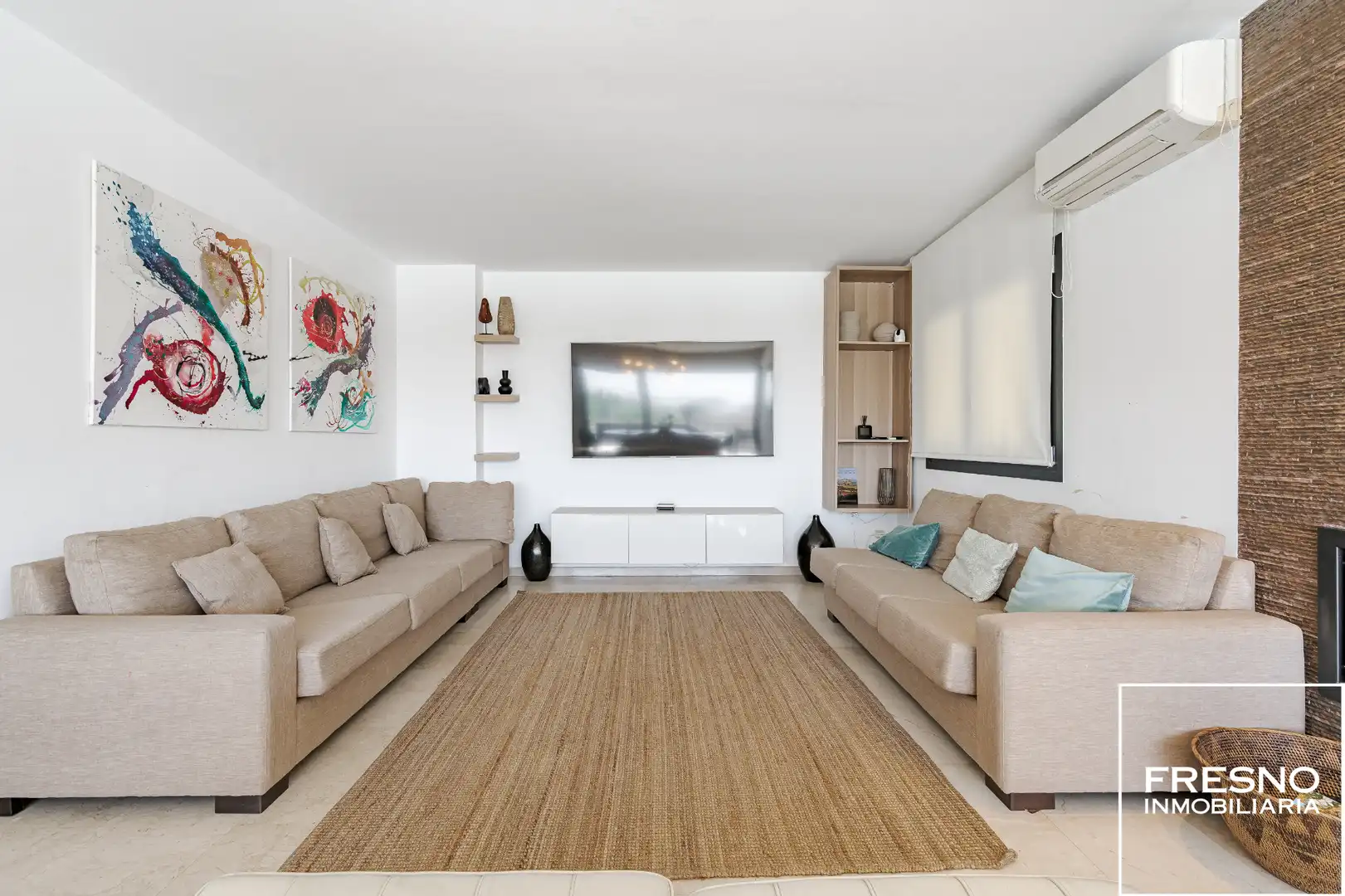 Sala de estar de Casa o chalet en venta en Cobeña con Aire acondicionado, Calefacción y Jardín privado