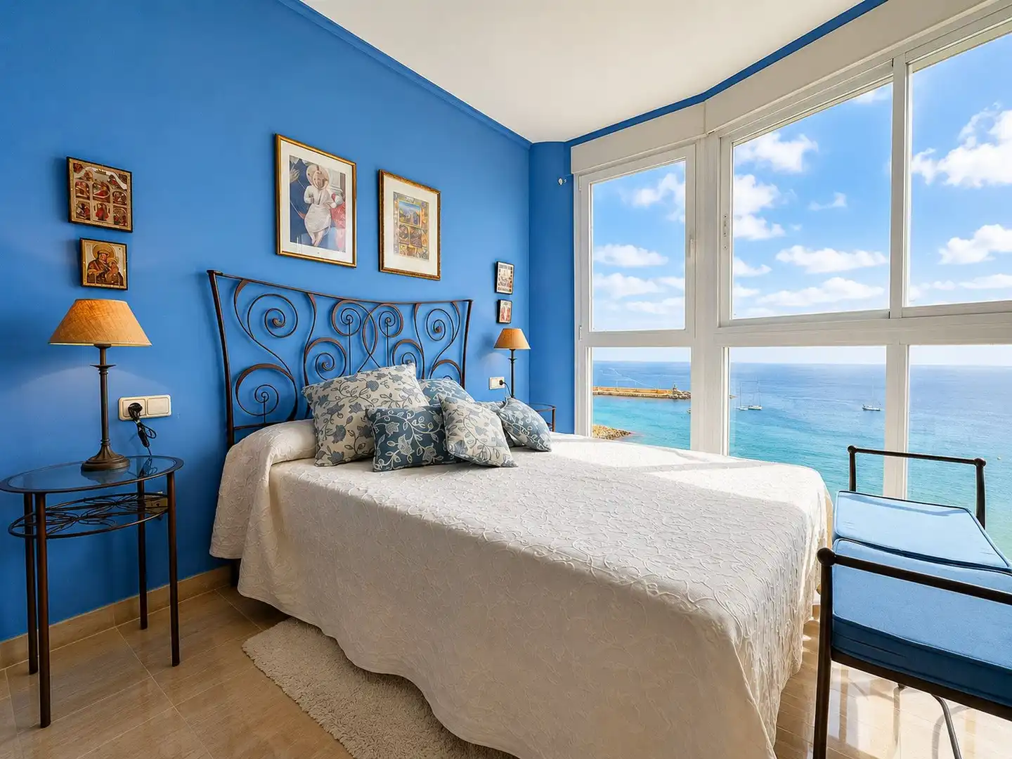 Habitación de Apartamento en venta en Calpe / Calp con Aire acondicionado, Calefacción y Jardín privado
