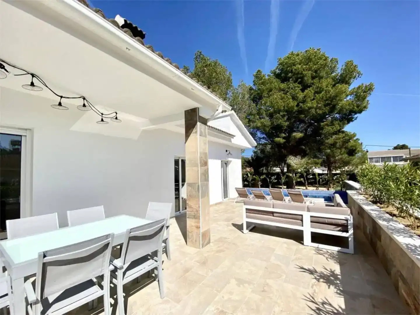 Terrace of Houses for rent in L'Ametlla de Mar   with Air Conditioner, Swimming Pool and Balcony