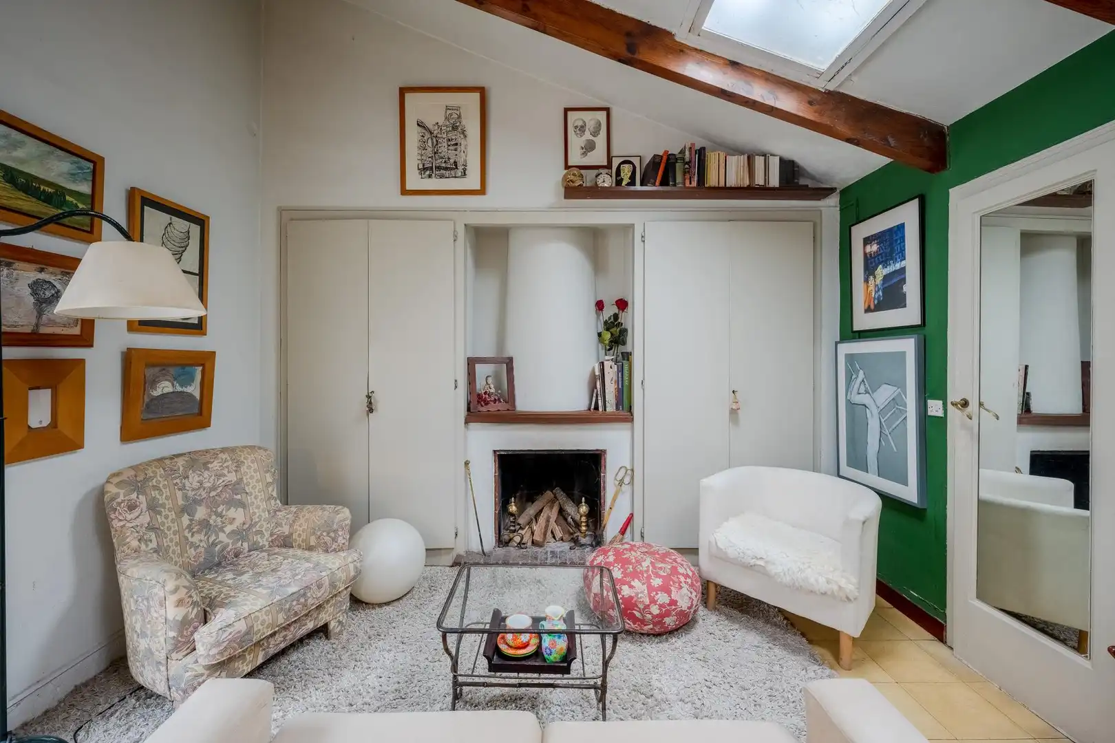 Sala de estar de Ático en venta en Barcelona con Terraza y Trastero