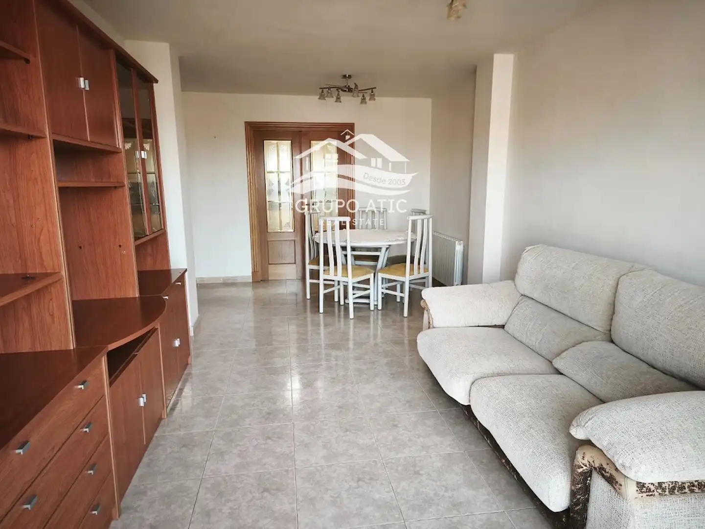 Sala de estar de Apartamento en venta en Burriana / Borriana con Calefacción, Terraza y Amueblado