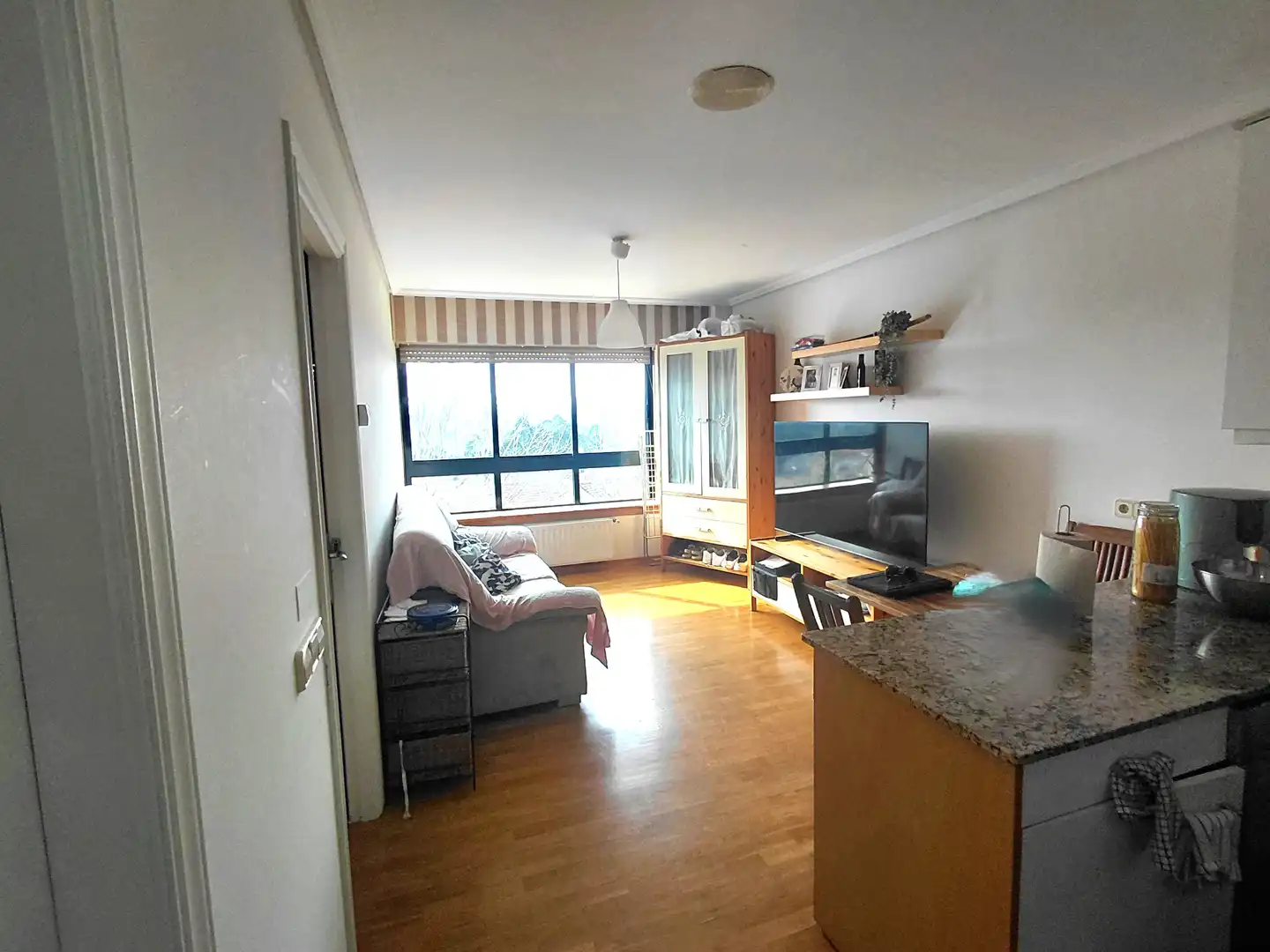 Sala de estar de Apartamento en venta en Oleiros con Calefacción, Jardín privado y Parquet