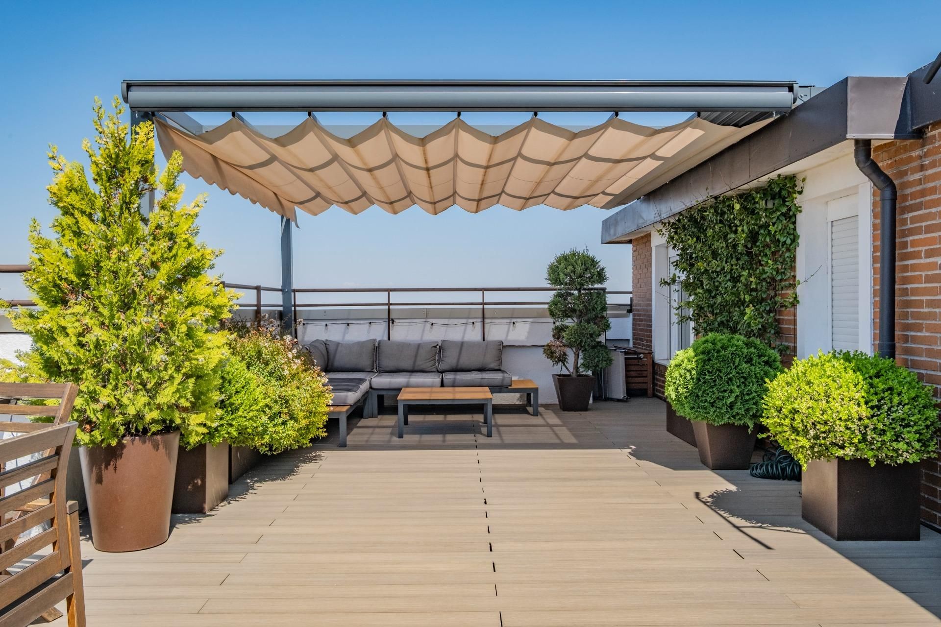 Terrace of Attic for sale in  Madrid Capital  with Air Conditioner, Heating and Private garden