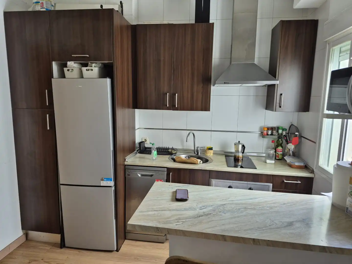 Kitchen of Flat for sale in Madrid  with Heating, Parquet flooring and Furnished
