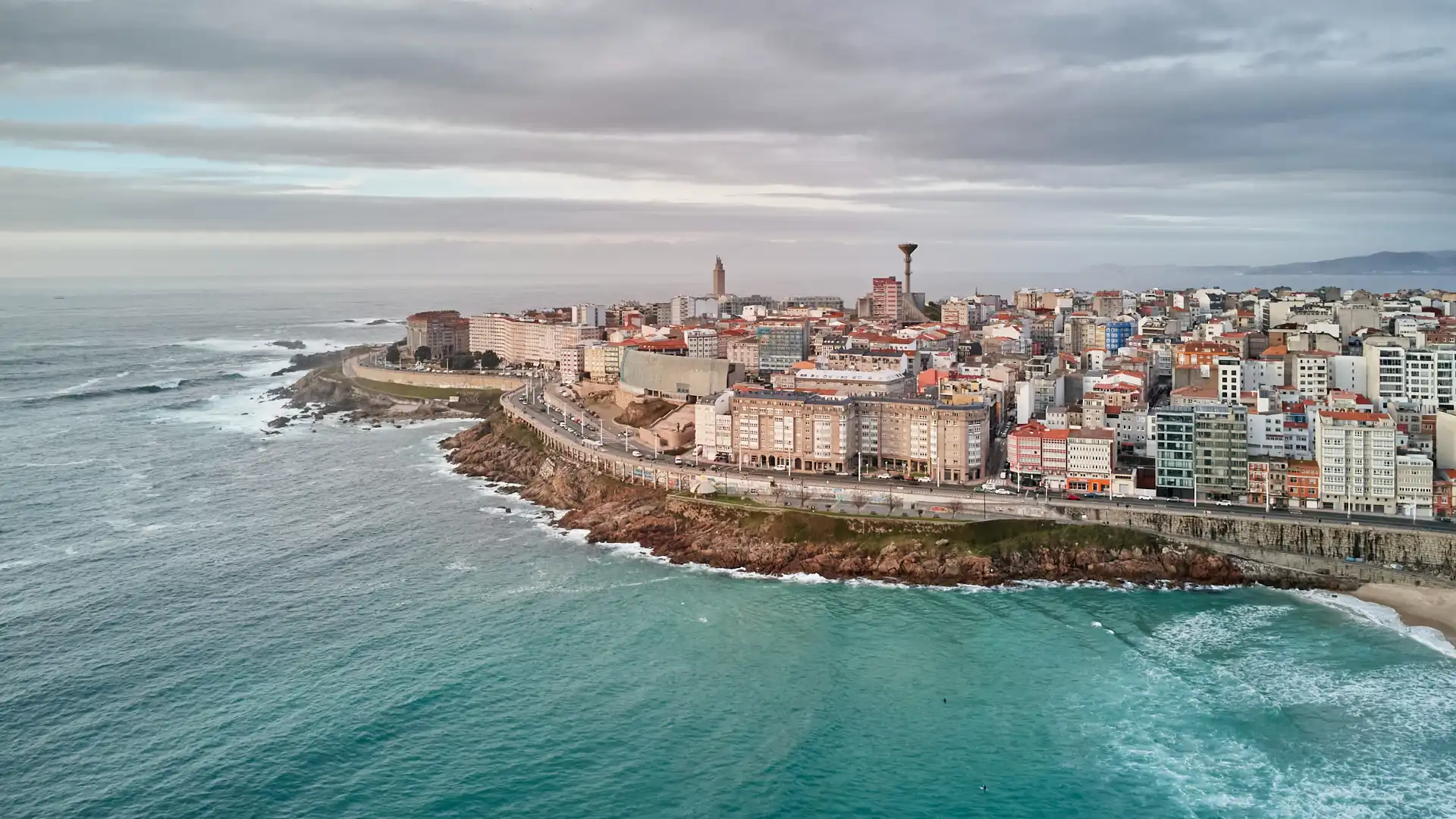 Vista exterior de Ático en venta en A Coruña Capital  con Calefacción, Parquet y Terraza