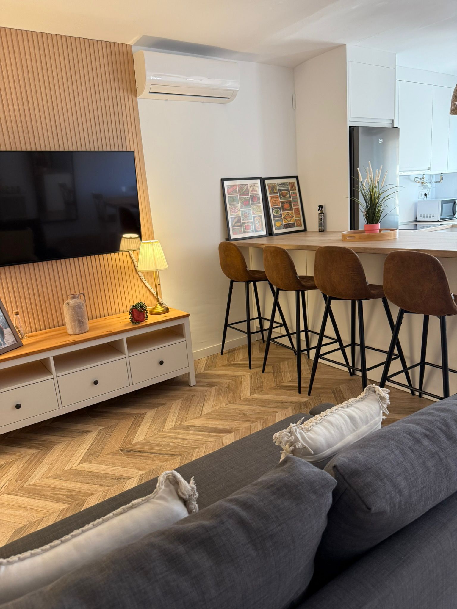 Living room of Apartment to rent in Mijas  with Air Conditioner, Terrace and Swimming Pool