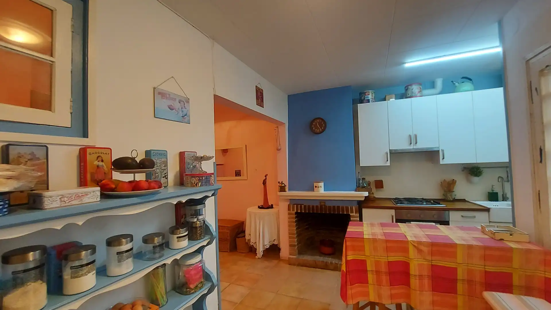 Cocina de Casa adosada en venta en Caldes d'Estrac con Calefacción, Parquet y Amueblado