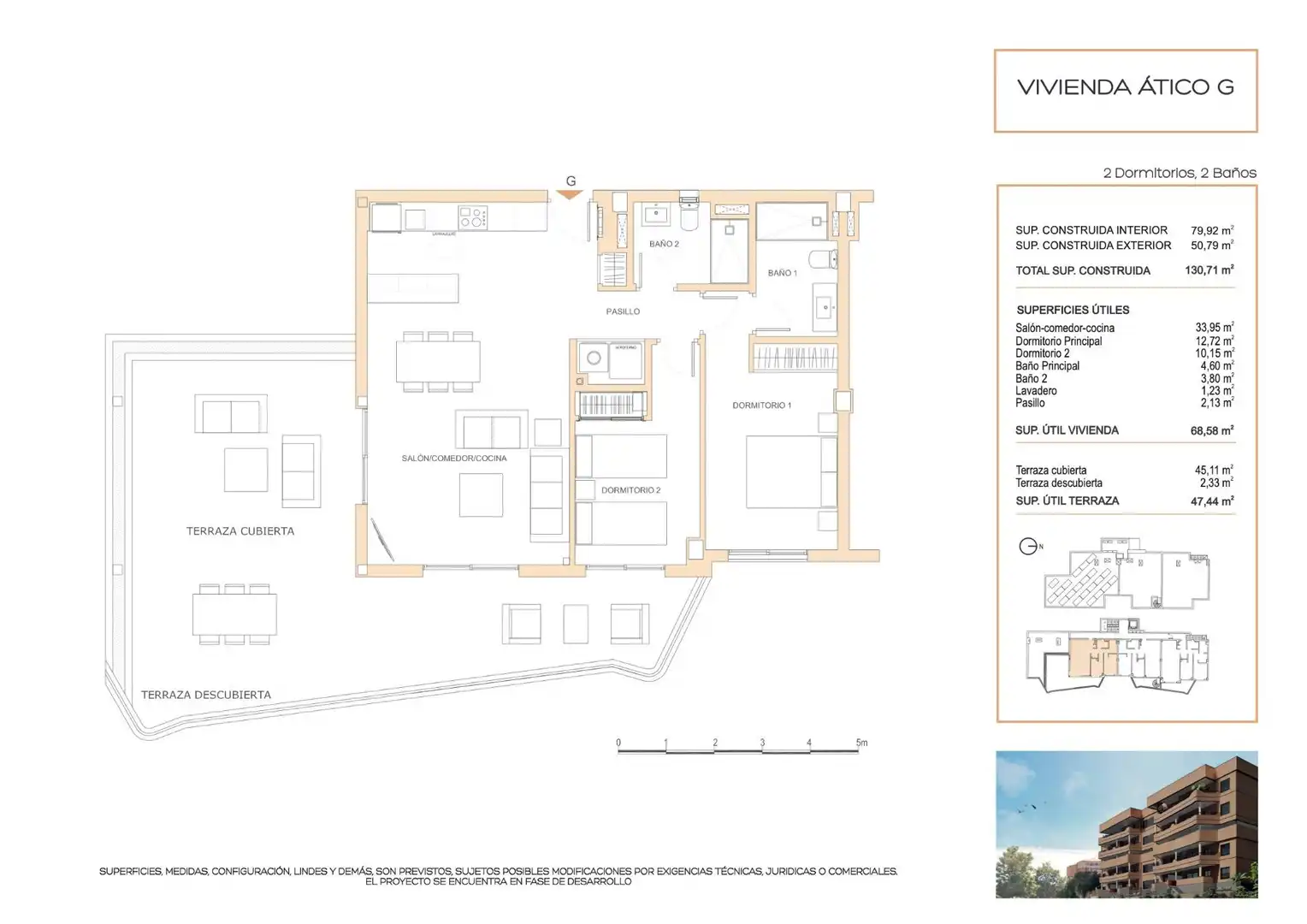 Penthouse with terrace for sale in Los Pacos, imagen 10