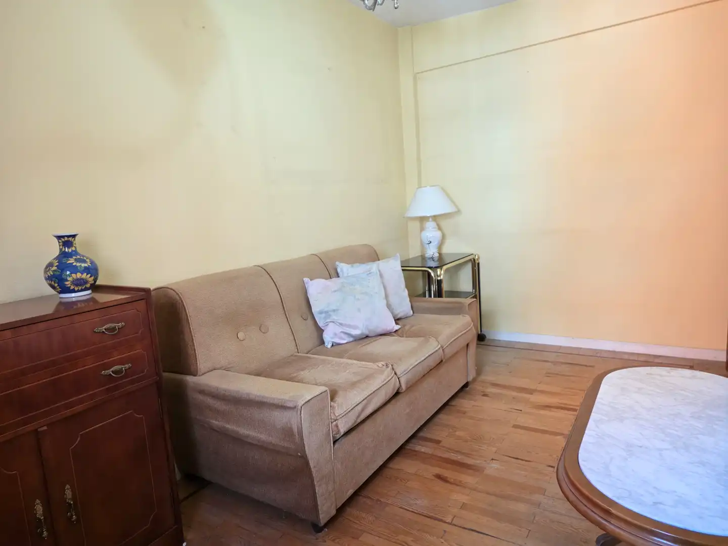 Sala de estar de Piso en venta en Bilbao  con Terraza, Amueblado y Horno