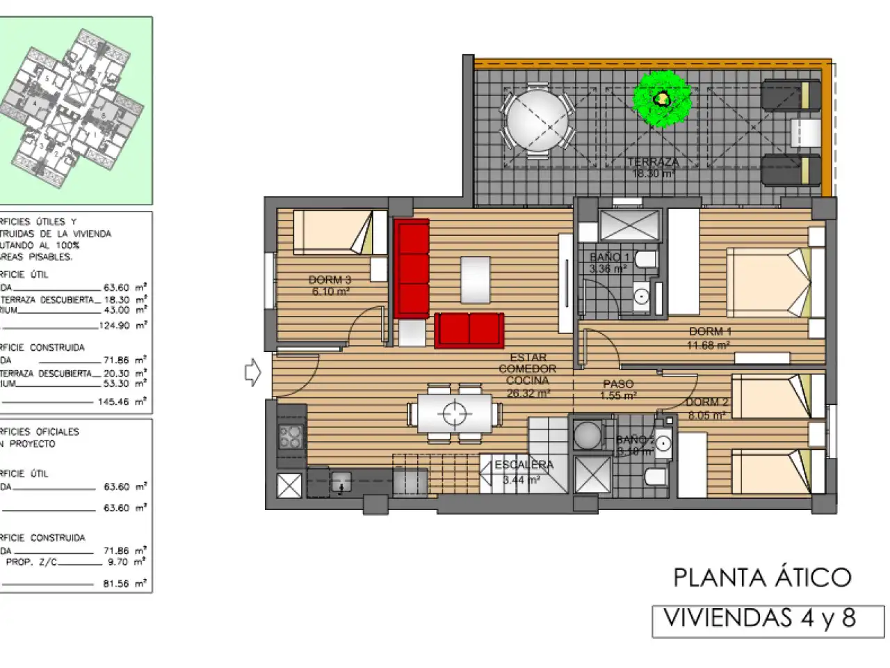 Ático en venta en Orihuela con Calefacción, Terraza y Trastero