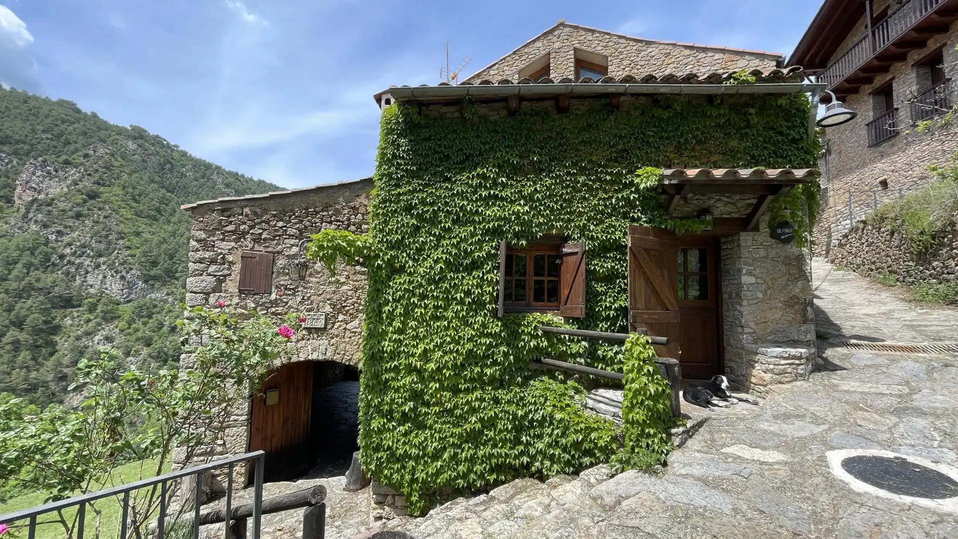 Vista exterior de Finca rústica en venda en Arsèguel amb Calefacció