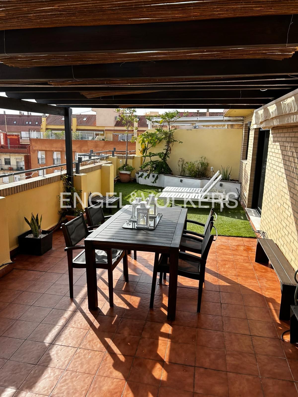 Terrace of Duplex to rent in  Valencia Capital  with Air Conditioner, Heating and Terrace