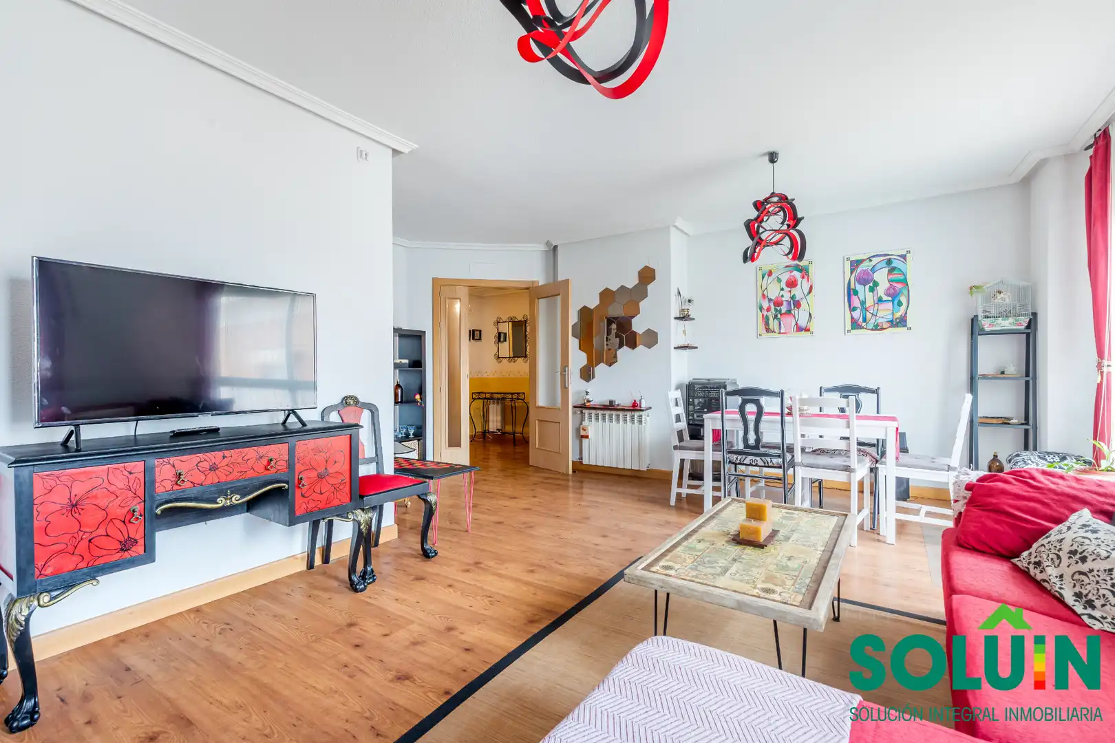 Sala de estar de Piso en venta en San Martín de la Vega con Calefacción, Parquet y Trastero