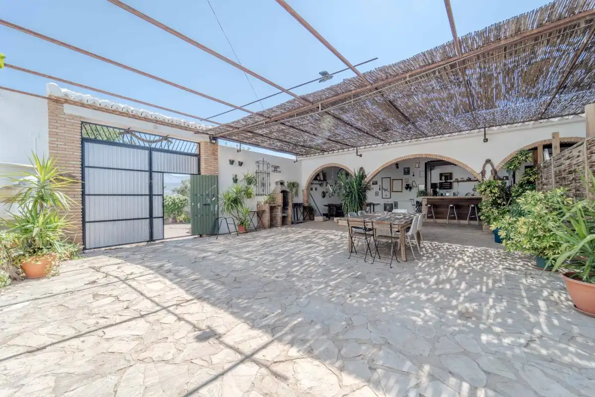 Terraza de Finca rústica en venta en Antequera con Aire acondicionado, Calefacción y Jardín privado