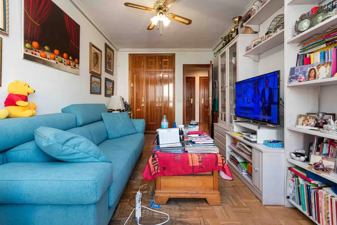 Living room of Flat for sale in Madrid  with Air Conditioner, Heating and Storage room