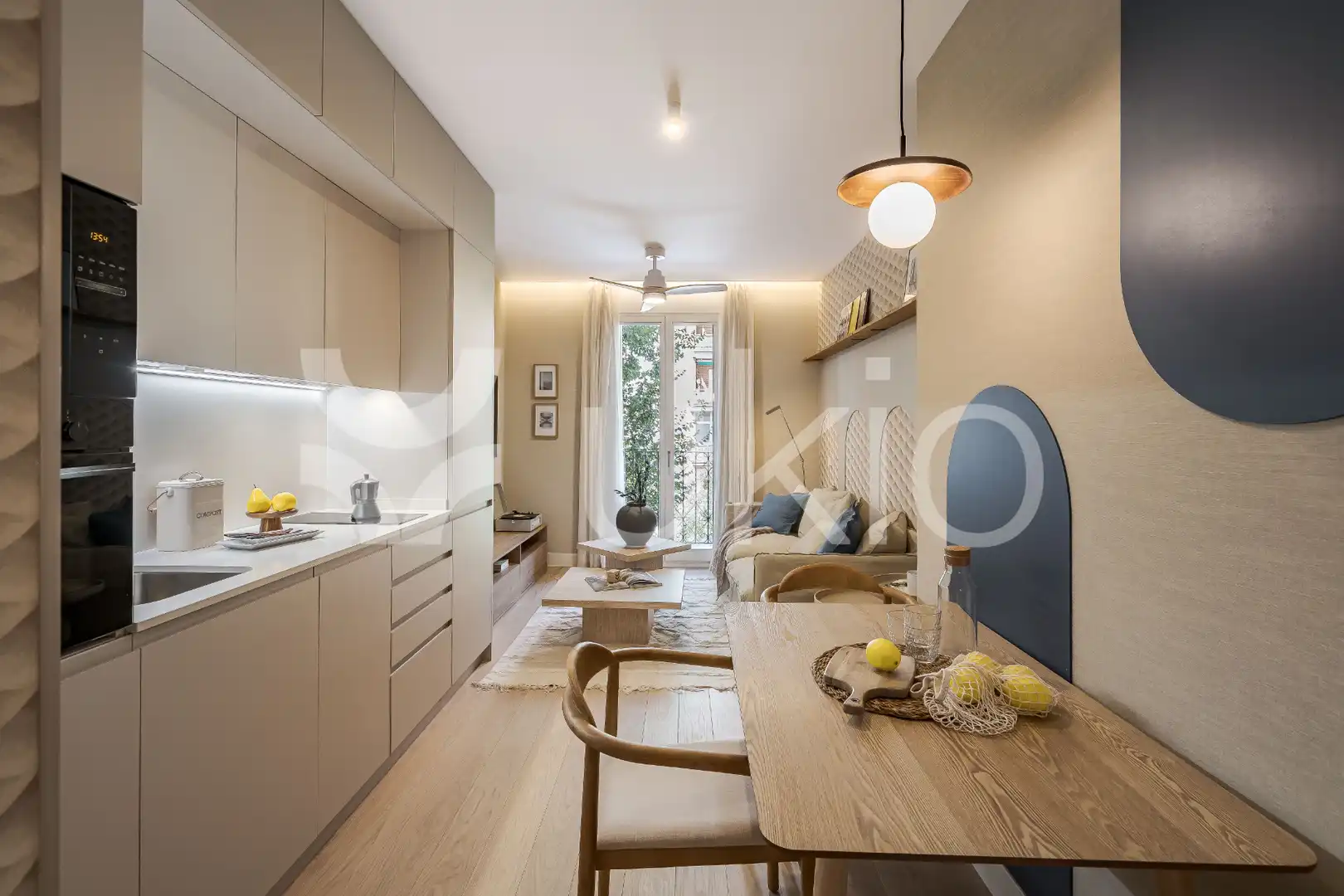 Sala d'estar de Apartament de lloguer en Madrid amb Calefacció, Moblat i Forn