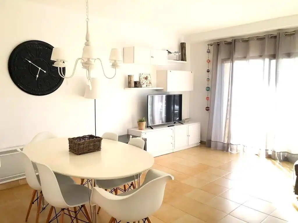 Sala d'estar de Apartament de lloguer en Calonge i Sant Antoni amb Terrassa i Moblat